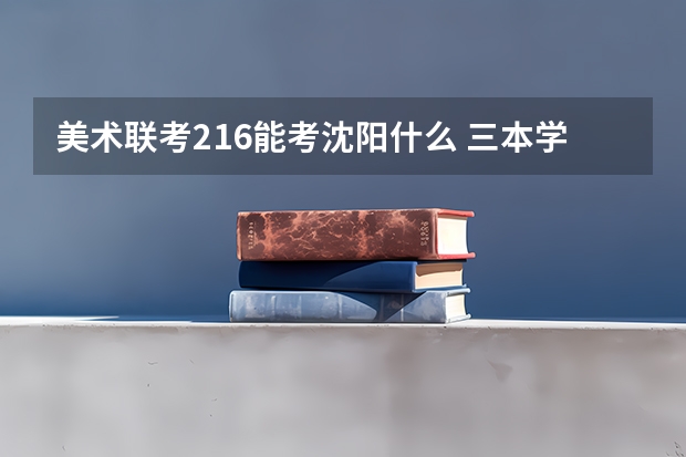 美术联考216能考沈阳什么 三本学校