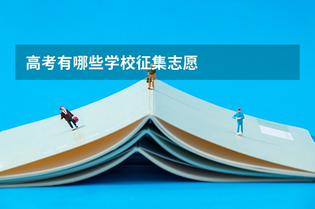 高考有哪些学校征集志愿