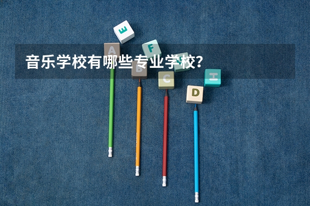 音乐学校有哪些专业学校？