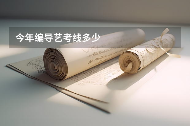 今年编导艺考线多少