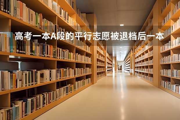 高考一本A段的平行志愿被退档后一本B段志愿还会被调档吗