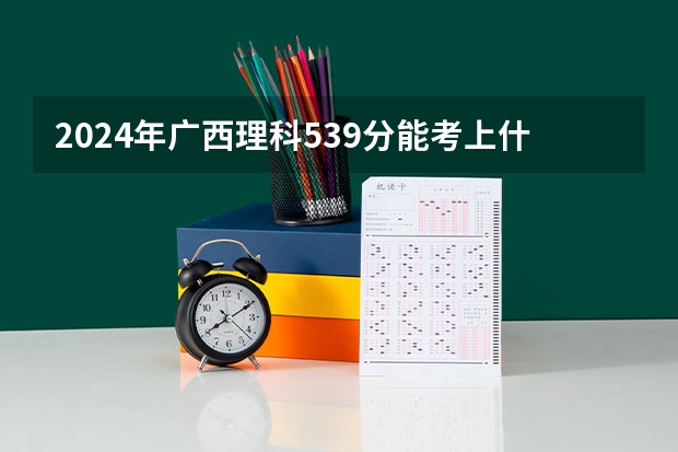 2024年广西理科539分能考上什么大学？