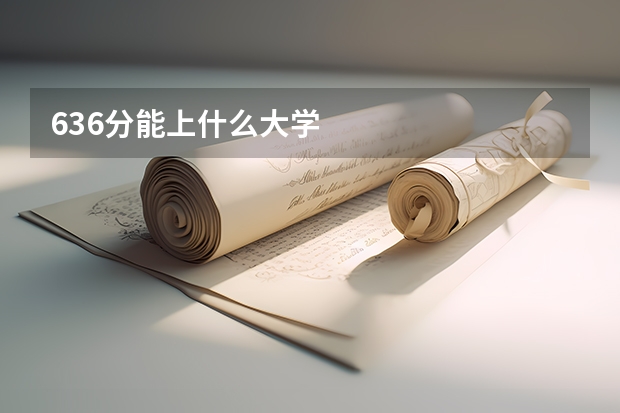 636分能上什么大学