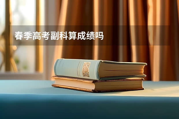 春季高考副科算成绩吗