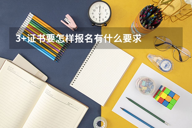 3+证书要怎样报名有什么要求