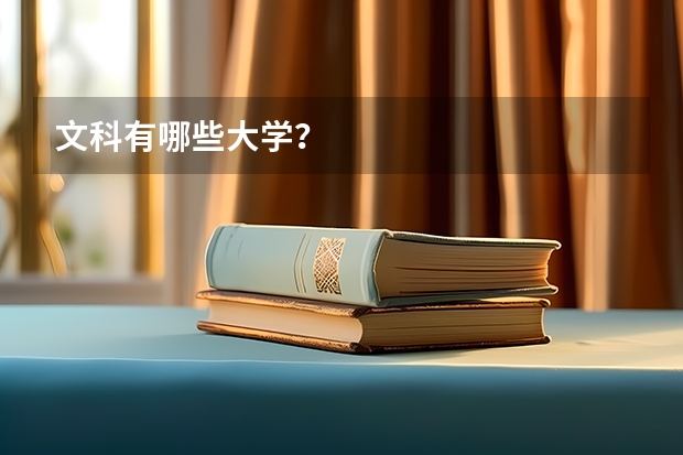 文科有哪些大学？