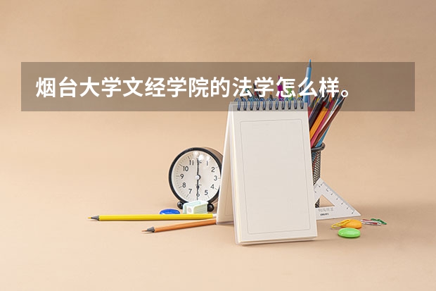 烟台大学文经学院的法学怎么样。