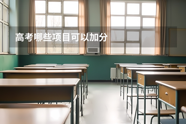 高考哪些项目可以加分