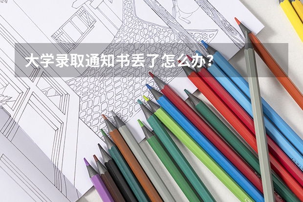 大学录取通知书丢了怎么办？