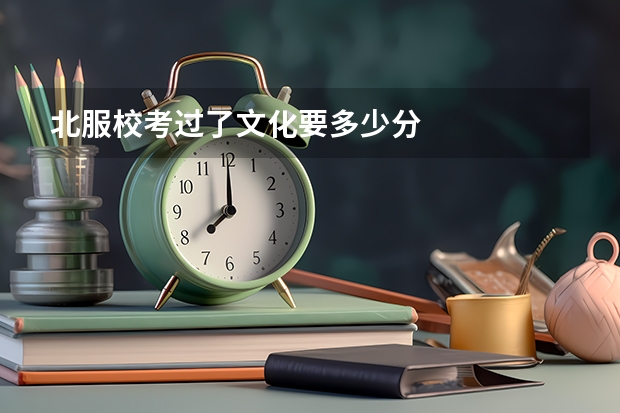 北服校考过了文化要多少分