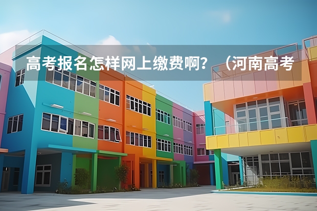 高考报名怎样网上缴费啊?(河南高考报名平台登录入口在哪儿)