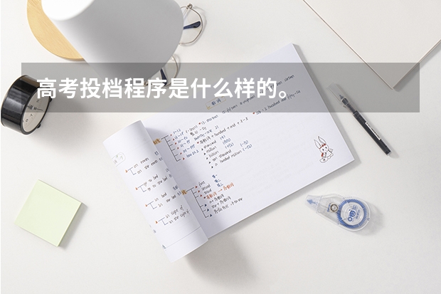 高考投档程序是什么样的。