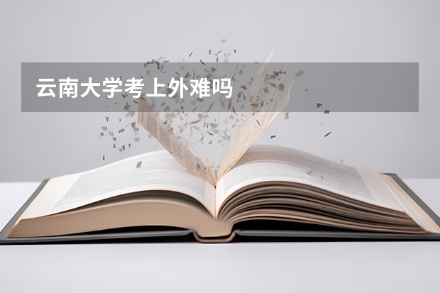 云南大学考上外难吗