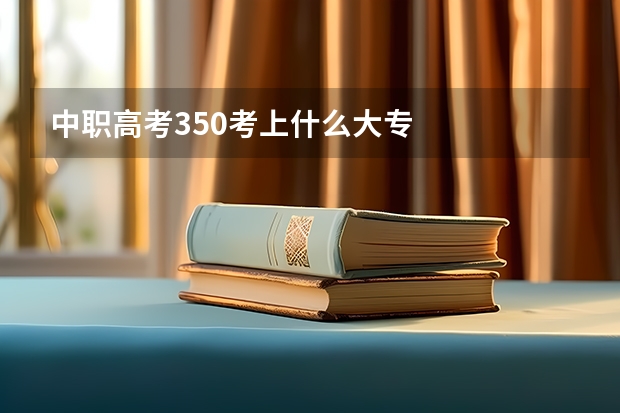中职高考350考上什么大专