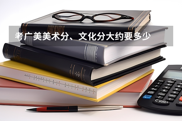 考广美美术分、文化分大约要多少