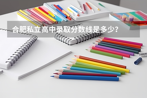 合肥私立高中录取分数线是多少？
