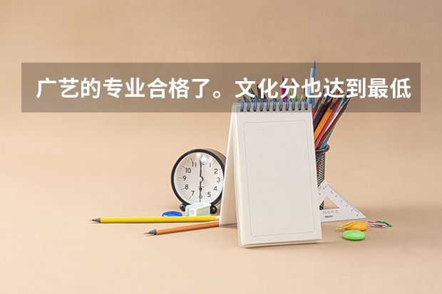 广艺的专业合格了。文化分也达到最低录取分数线了，报广艺有希望吗 ？