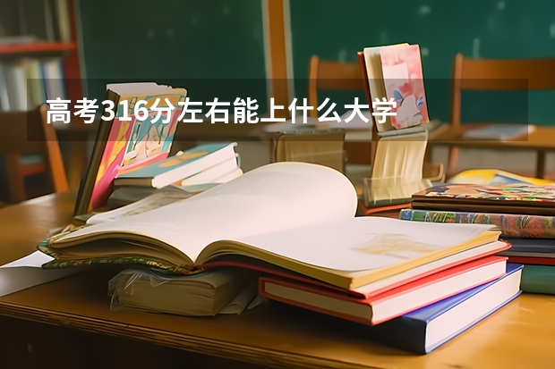 高考316分左右能上什么大学
