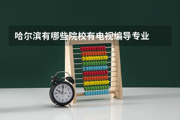 哈尔滨有哪些院校有电视编导专业
