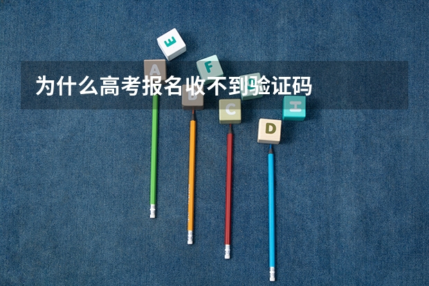 为什么高考报名收不到验证码