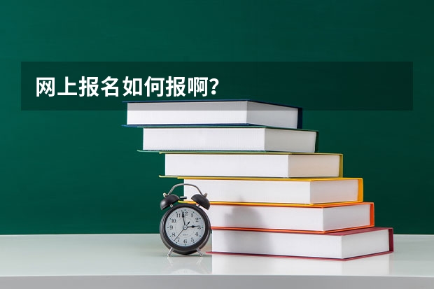 网上报名如何报啊？