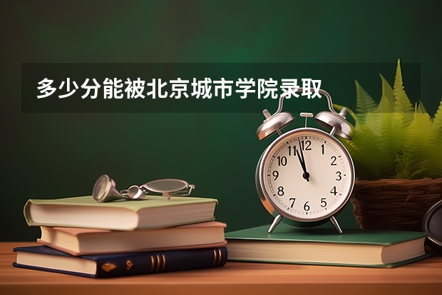 多少分能被北京城市学院录取