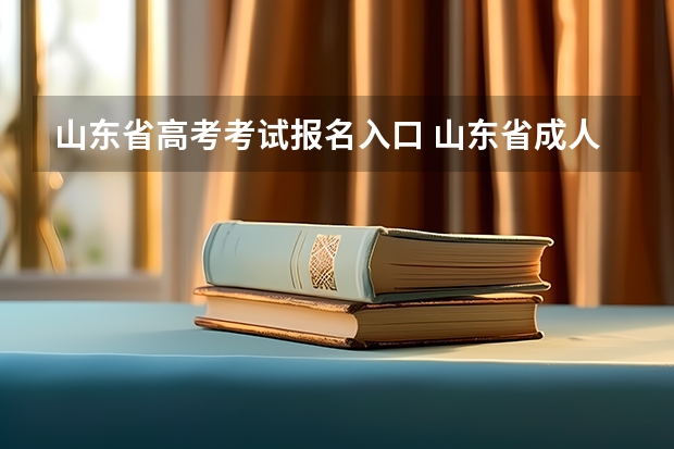 山东省高考考试报名入口 山东省成人高考报名入口在哪？
