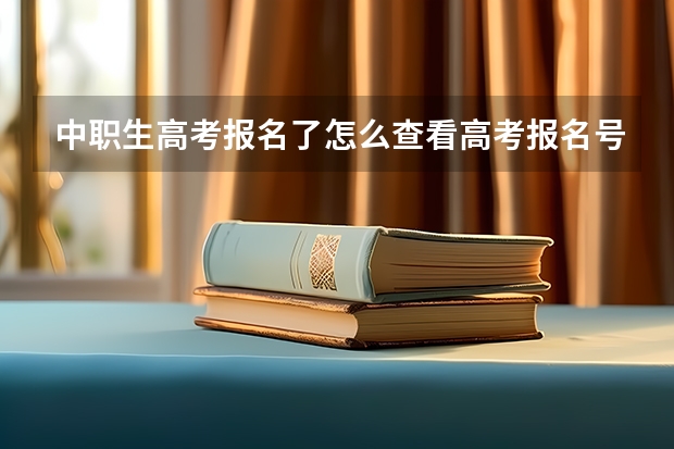 中职生高考报名了怎么查看高考报名号？