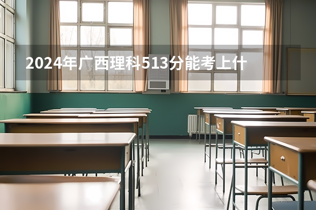 2024年广西理科513分能考上什么大学？