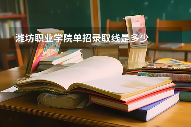潍坊职业学院单招录取线是多少