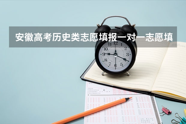 安徽高考历史类志愿填报一对一志愿填报前三机构有吗？