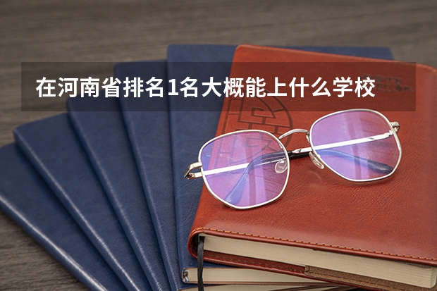 在河南省排名1名大概能上什么学校