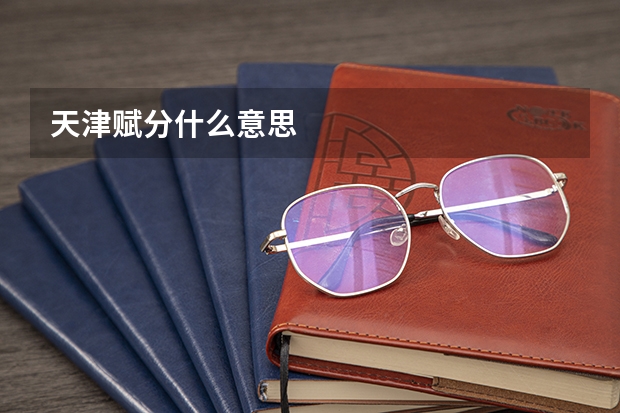 天津赋分什么意思