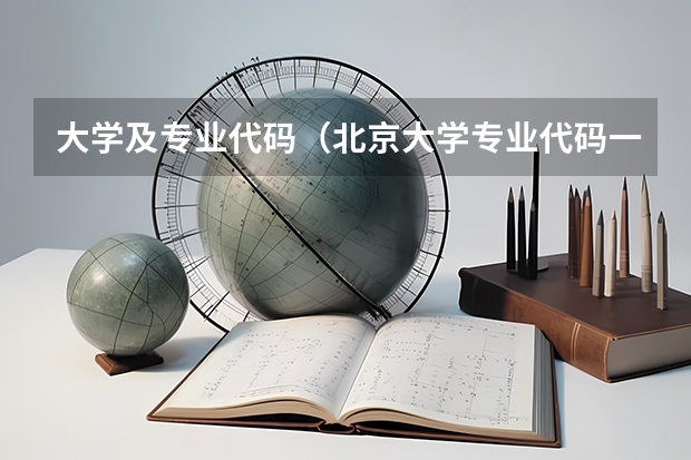 大学及专业代码（北京大学专业代码一览表）