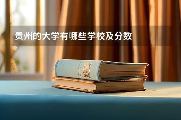 贵州的大学有哪些学校及分数