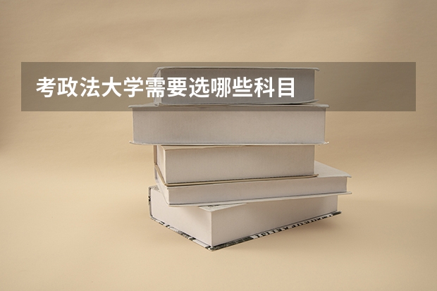 考政法大学需要选哪些科目