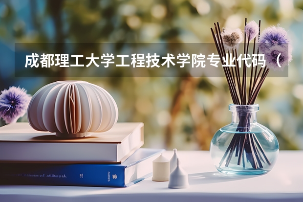 成都理工大学工程技术学院专业代码（成都大学学校代码及专业代码）