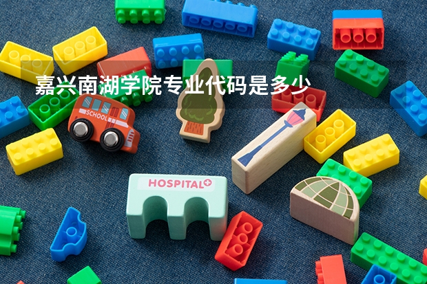 嘉兴南湖学院专业代码是多少
