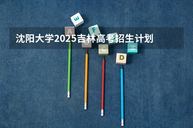 沈阳大学2025吉林高考招生计划 招多少人预测