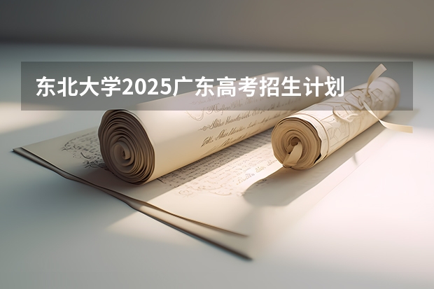 东北大学2025广东高考招生计划 招多少人预测