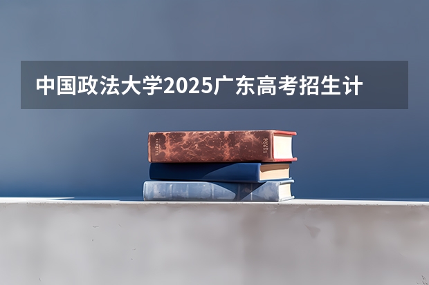 中国政法大学2025广东高考招生计划 招多少人预测