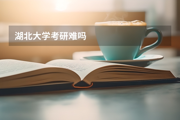 湖北大学考研难吗