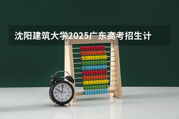 沈阳建筑大学2025广东高考招生计划 招多少人预测