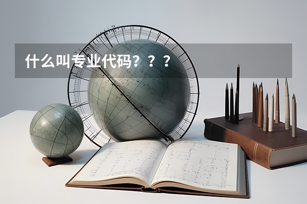 什么叫专业代码？？？