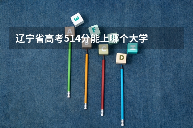 辽宁省高考514分能上哪个大学