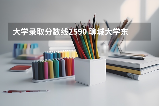 大学录取分数线2590 聊城大学东昌学院各省招生计划专业人数及最低分数线位次