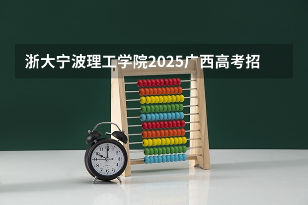 浙大宁波理工学院2025广西高考招生计划 招多少人预测