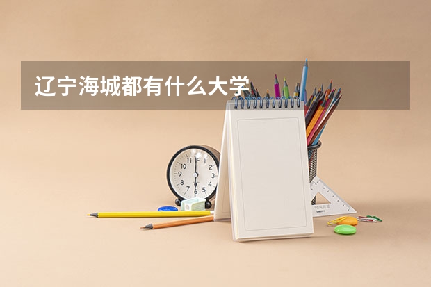 辽宁海城都有什么大学