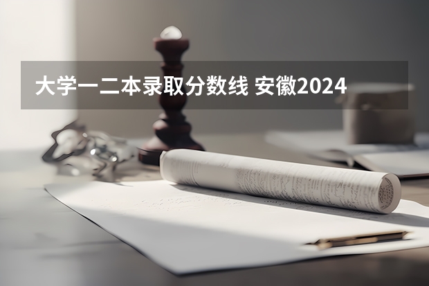 大学一二本录取分数线 安徽2024二本大学最新排名及分数线位次