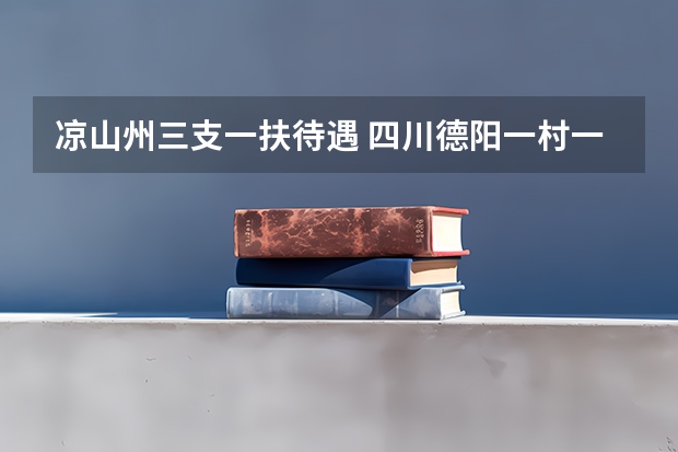 凉山州三支一扶待遇 四川德阳一村一大考试的科目是一科还是两科?